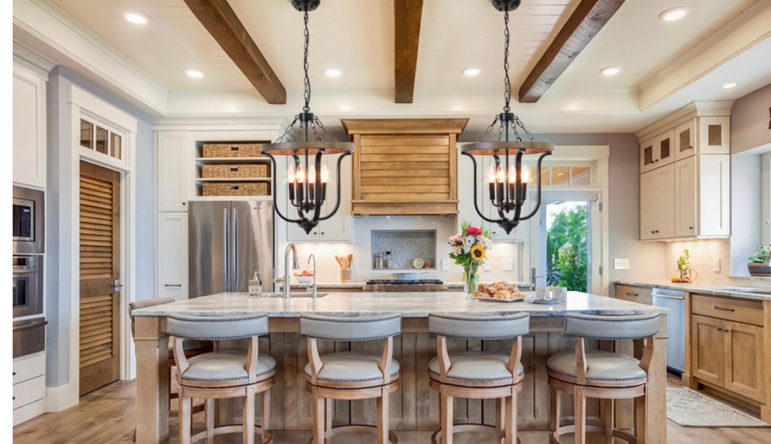 Farmhouse, Industrial, Chandelier, Rustic, Hanging Pendant Light, Light Fixture Dining Room, Kitchen Island, Entryway, Foyer, Living room