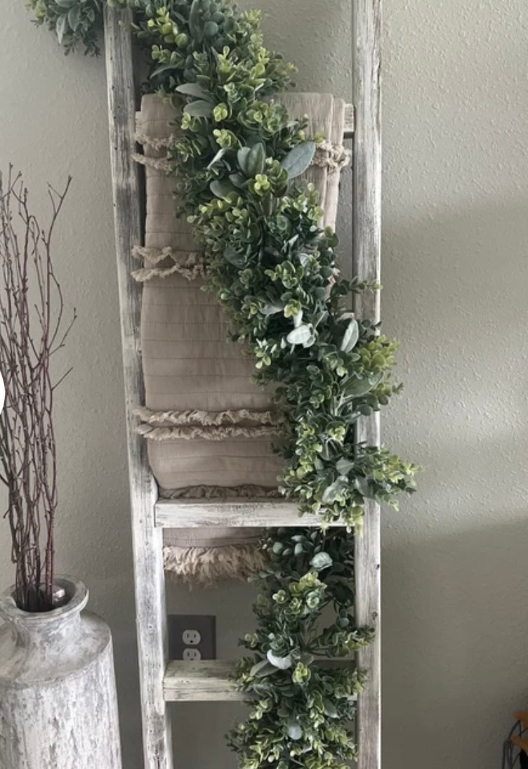 Lush Eucalyptus & Lamb's Ear Garland - Year-Round Elegance