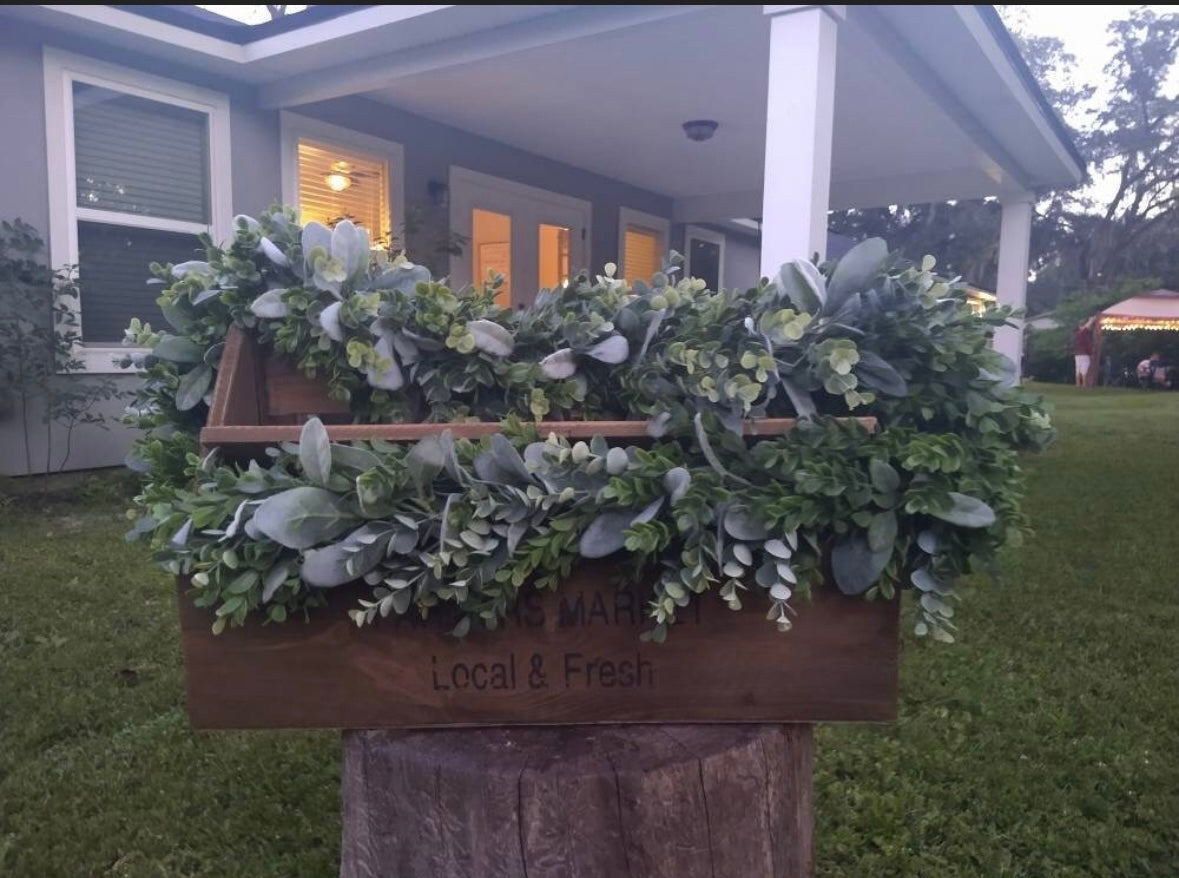 Lush Eucalyptus & Lamb's Ear Garland - Year-Round Elegance