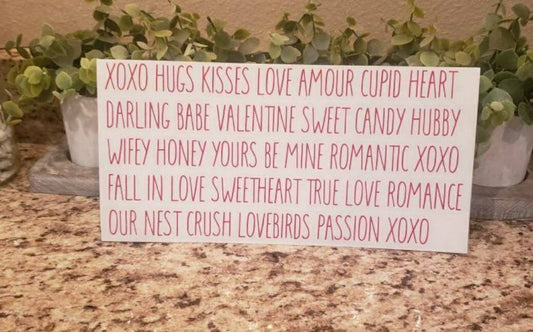 Valentine’s Day Words, Stickers, Labels, Organizing, Vinyl, Decals, Farmhouse