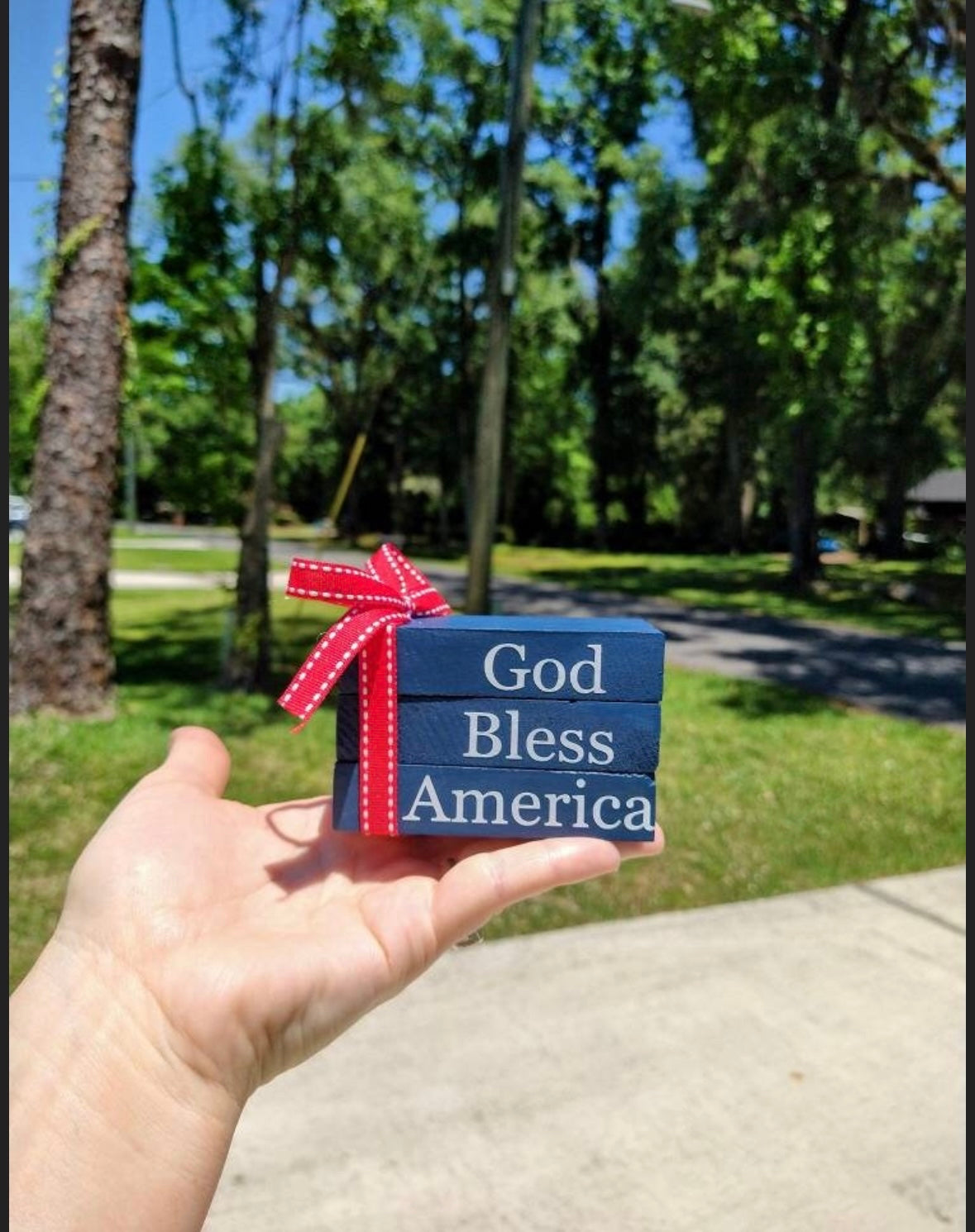 🛑God Bless America, Mini Book Stacks, Tiered Tray, Boho, Books, Mini Decor, Faux Books, Tiered Tray Decor, Summer Decor